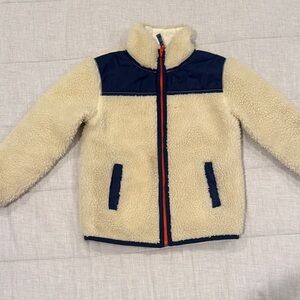 Crewcuts Sherpa Jacket with Navy Accents